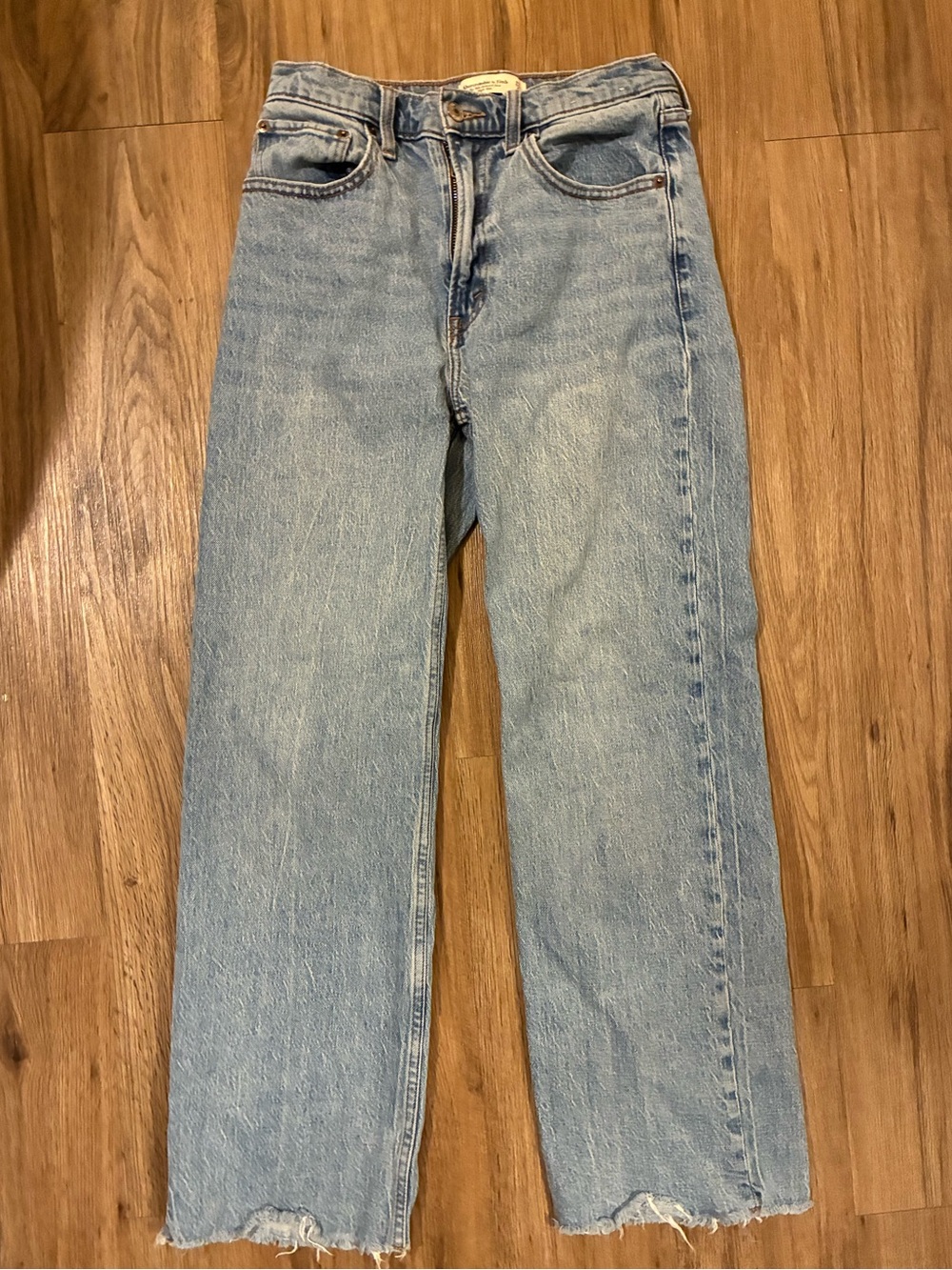 Abercrombie & Fitch Light Blue Wide Leg Jeans